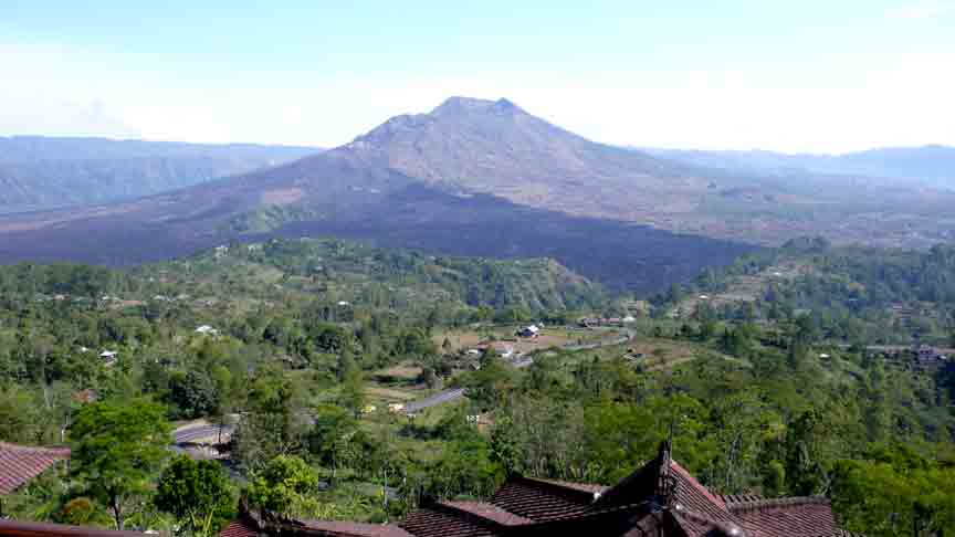 Mt Batur caldera Bali Indonesia