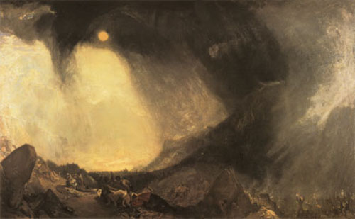 Snow Storm: Hannibal Crossing the Alps by J M W Turner