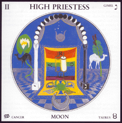 High Priestess Mandala Astrological Tarot 1987