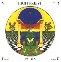 High Priest Mandala Astrological Tarot 1987